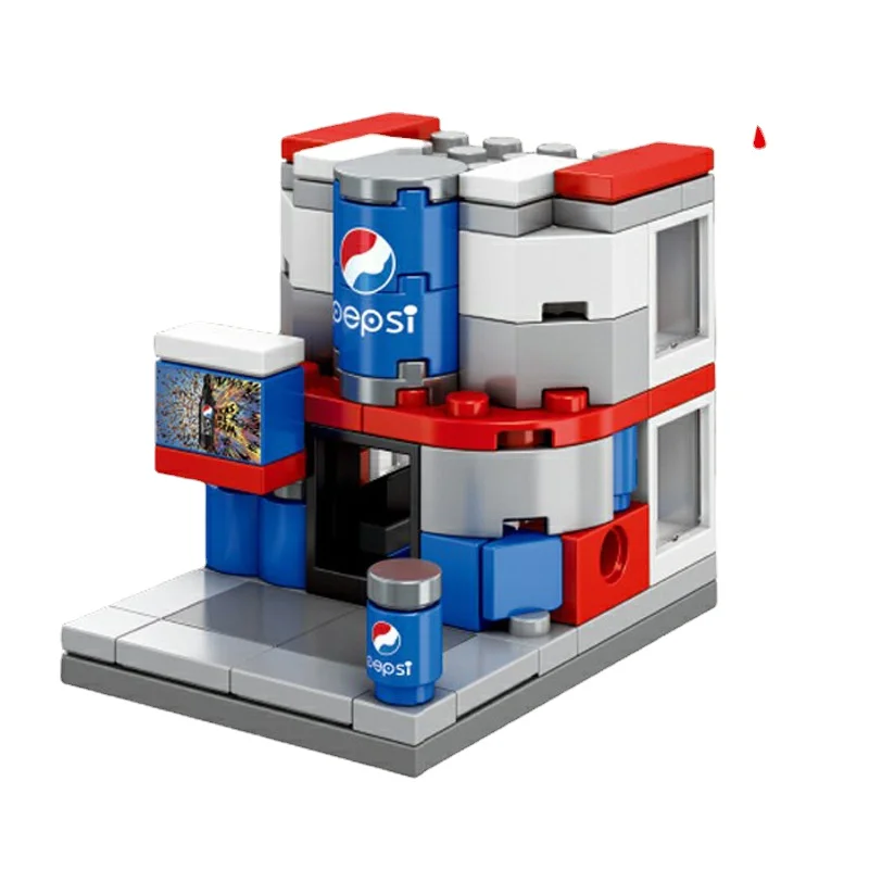 Конструктор детский Город маленький дом с видом на улицу магазин совместим