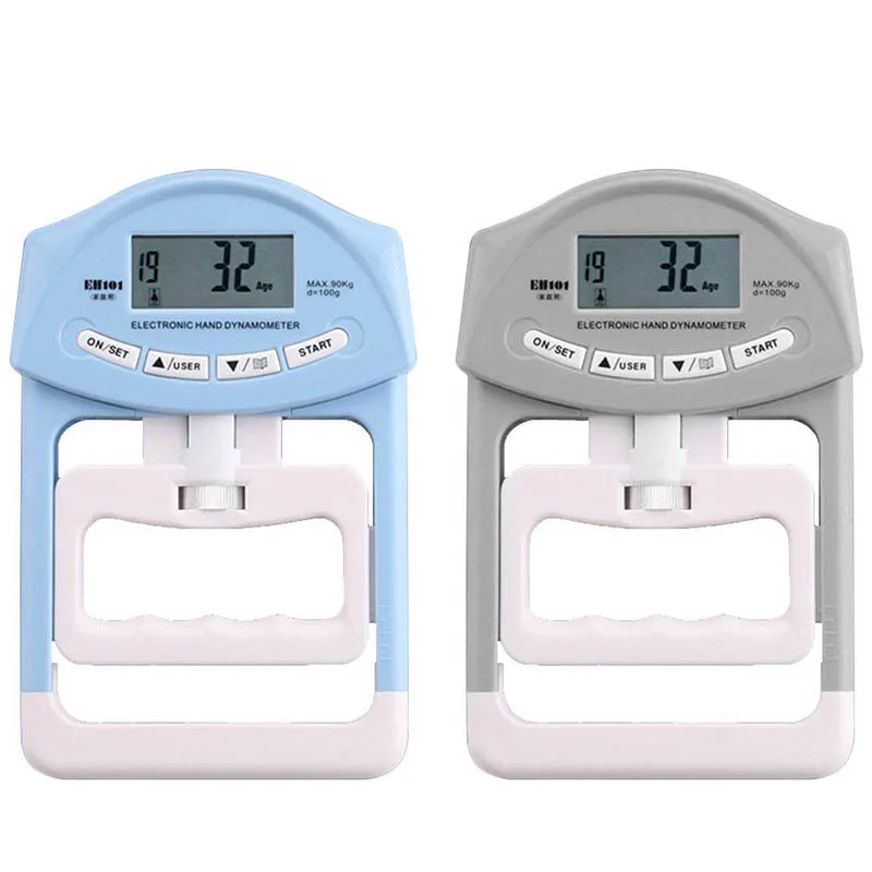 

Digital Electronic Hand Dynamometer 90kg/200lbs Counting Gripper Hand Grips Strengthener Measurement Meter Auto Capturing Power