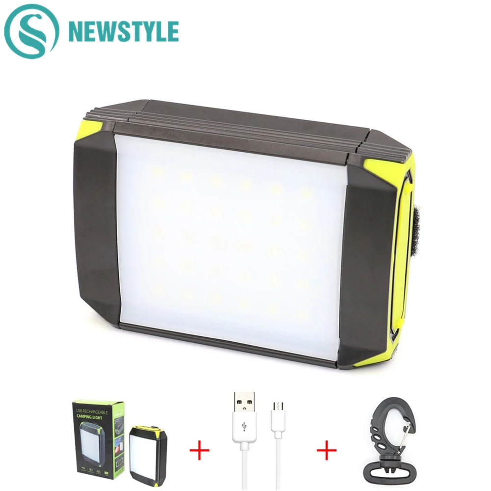 

Flasher Mobile Power Bank Flashlight USB Port Camping Tent Light Outdoor Portable Hanging Lamp 30 LEDS Lantern Camping Light