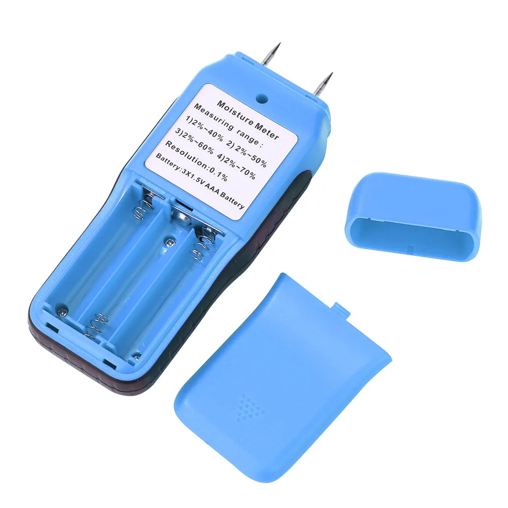 Два контакта измеритель влажности древесины цифровой тестер детектор с