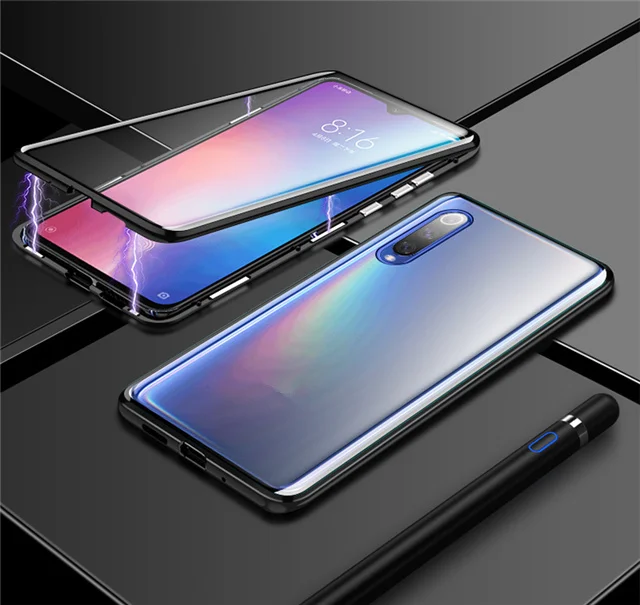 360 полный защитный чехол для samsung A50 магнитное заднее стекло на Galaxy A20 A30 A50 a 50 30 металлический адсорбционный чехол