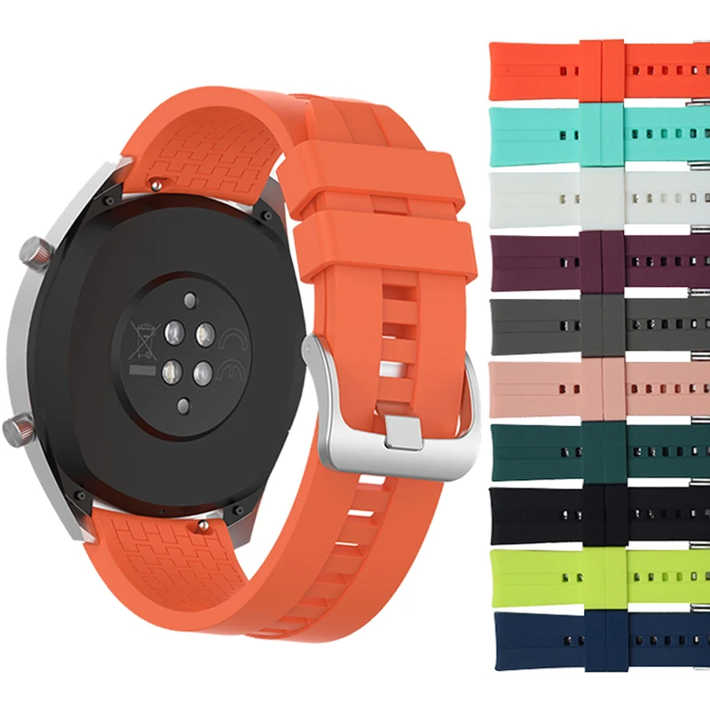 Сменные Ремешки для наручных часов HUAWEI WATCH GT 2 46 мм/GT Active мм/HONOR Magic силиконовый