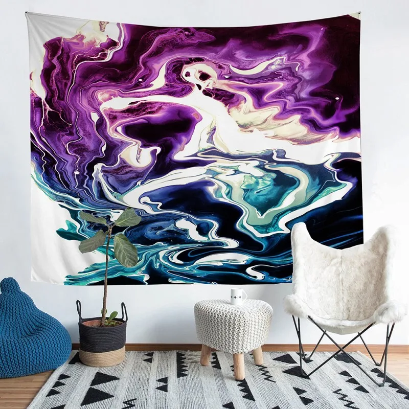 Настенный гобелен в японском стиле Скандинавское украшение для дома настенная