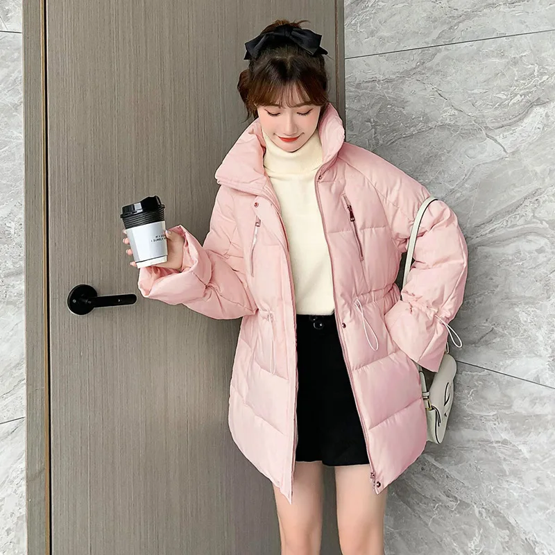 

JCHB 2021 Autumn Winter Jacket Women Korean Style Coat Female Warm Down Cotton Parkas Woman Fashion Clothes Ropa De Mujer Pph19