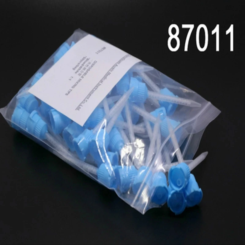 

100pics Disposable Dental Impression Mixing Tips Mixing Tube Silicone Rubber Film Dental Product Dentistry Materials
