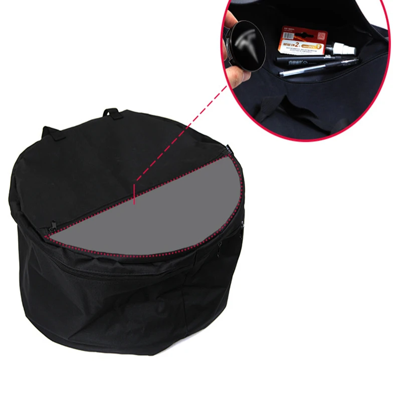 Оксфордская сумка для хранения колпачков колес подходит Tesla Model 3 Aero 18