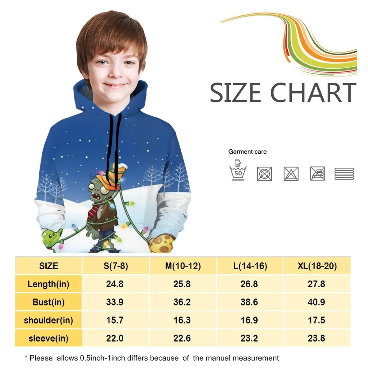 

2020 New Children's Hoodie Plant Vs Zombie Hoodie Boys/Girls Street Wear Hoodie Plants Vs Zombies Halloween Plush Dolls
