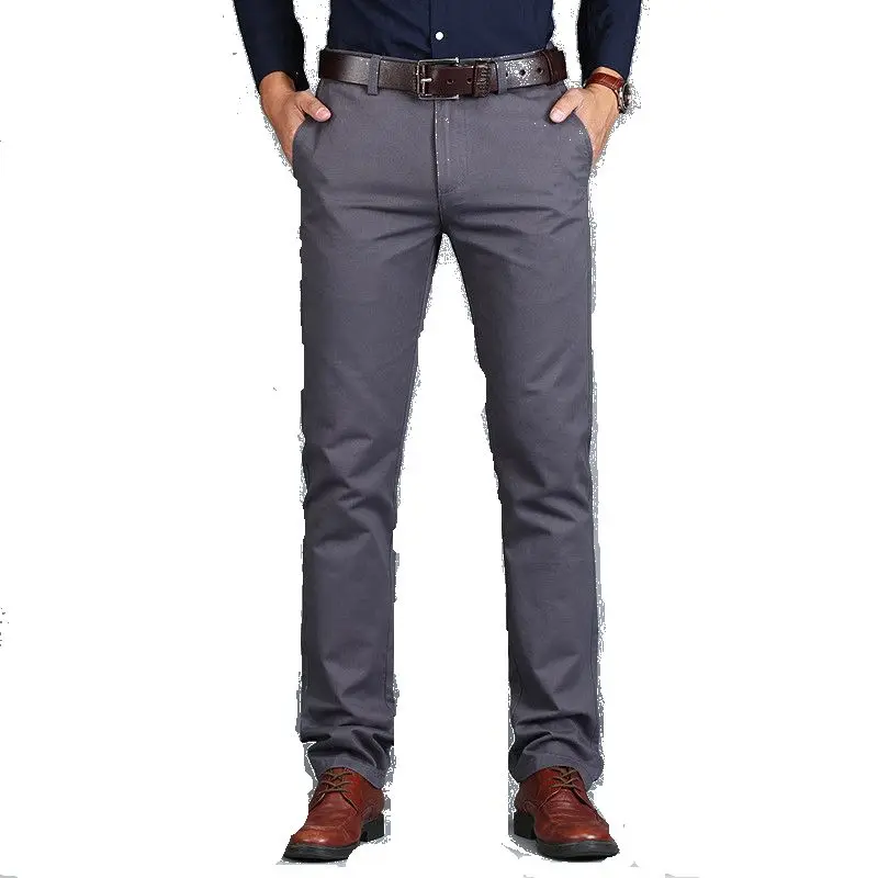 Мужские прямые брюки Vomint Свободные повседневные хлопковые деловой костюм