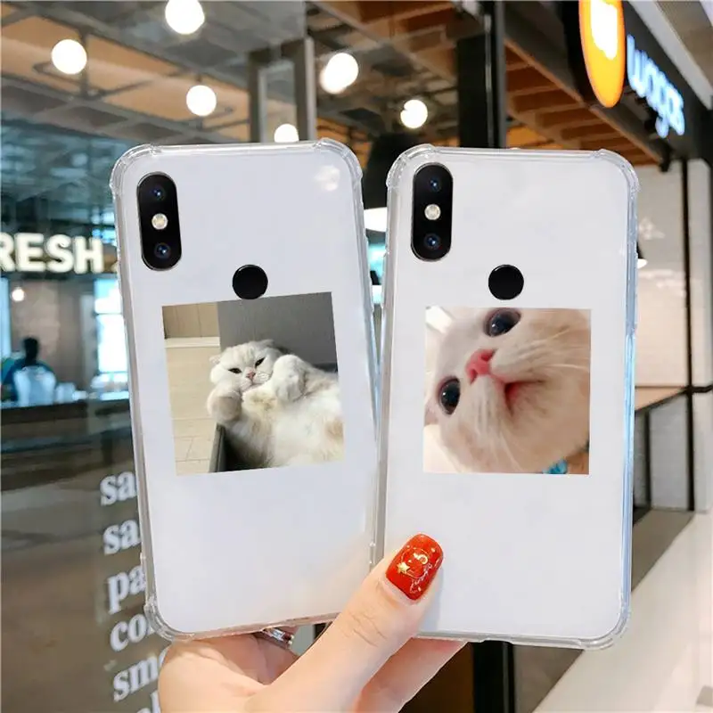 

cue cat Phone Case Transparent For Xiaomi CC 9 11 MAX3 Mix3 MIX2 6X 8 5x 10S 11 10 X SE lite Pro