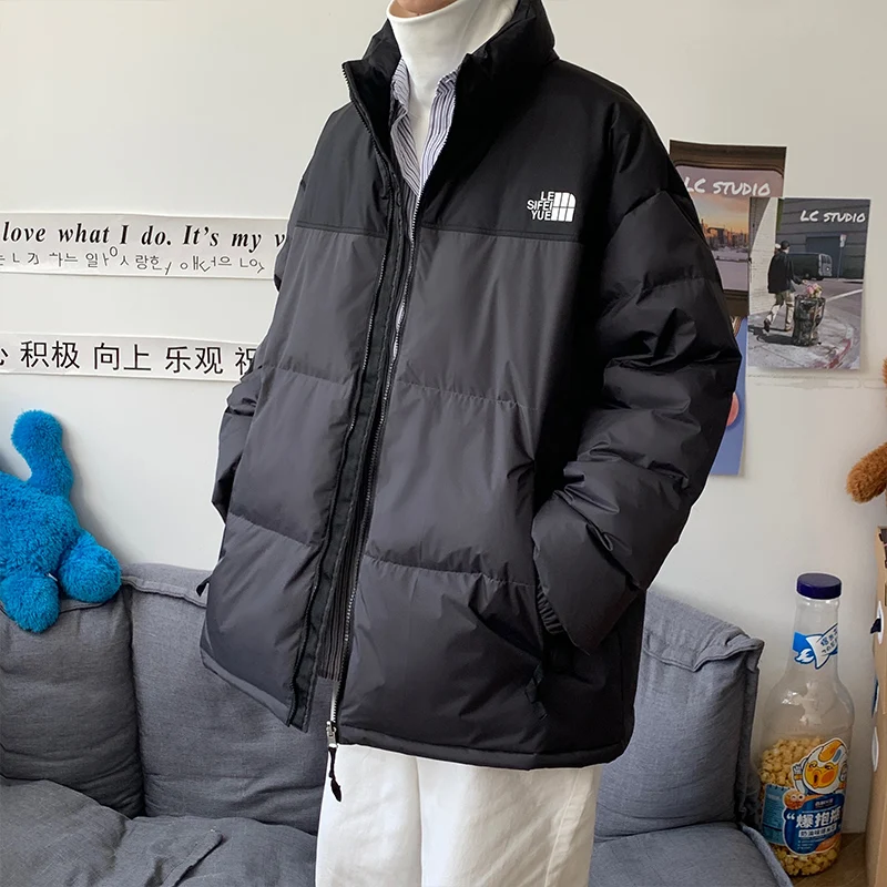 OEIN 2021 зимняя новая мужская повседневная теплая Толстая куртка брендовая пэчворк