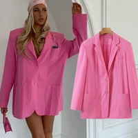 davedi ins fashion blogger vintage oversize loose casual blazer feminino blazer women blazer mujer 2021 women blazers jackets