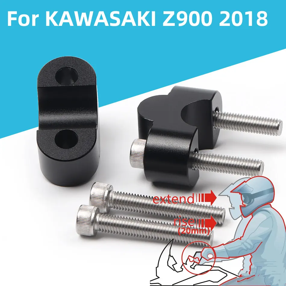 

2018 новый для руля KAWASAKI Z900 22 мм мотоциклетная обработка подступенков руля зажим удлинитель z900