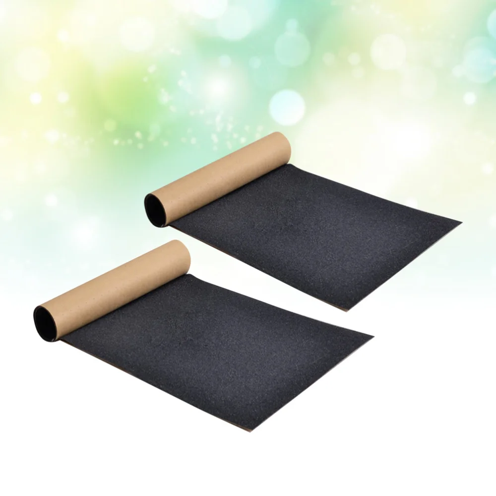 

2pcs Skateboard Sandpapers Scooter Stickers Ani-slip Grip Tape Outdoor Sports Supplies for Male Female