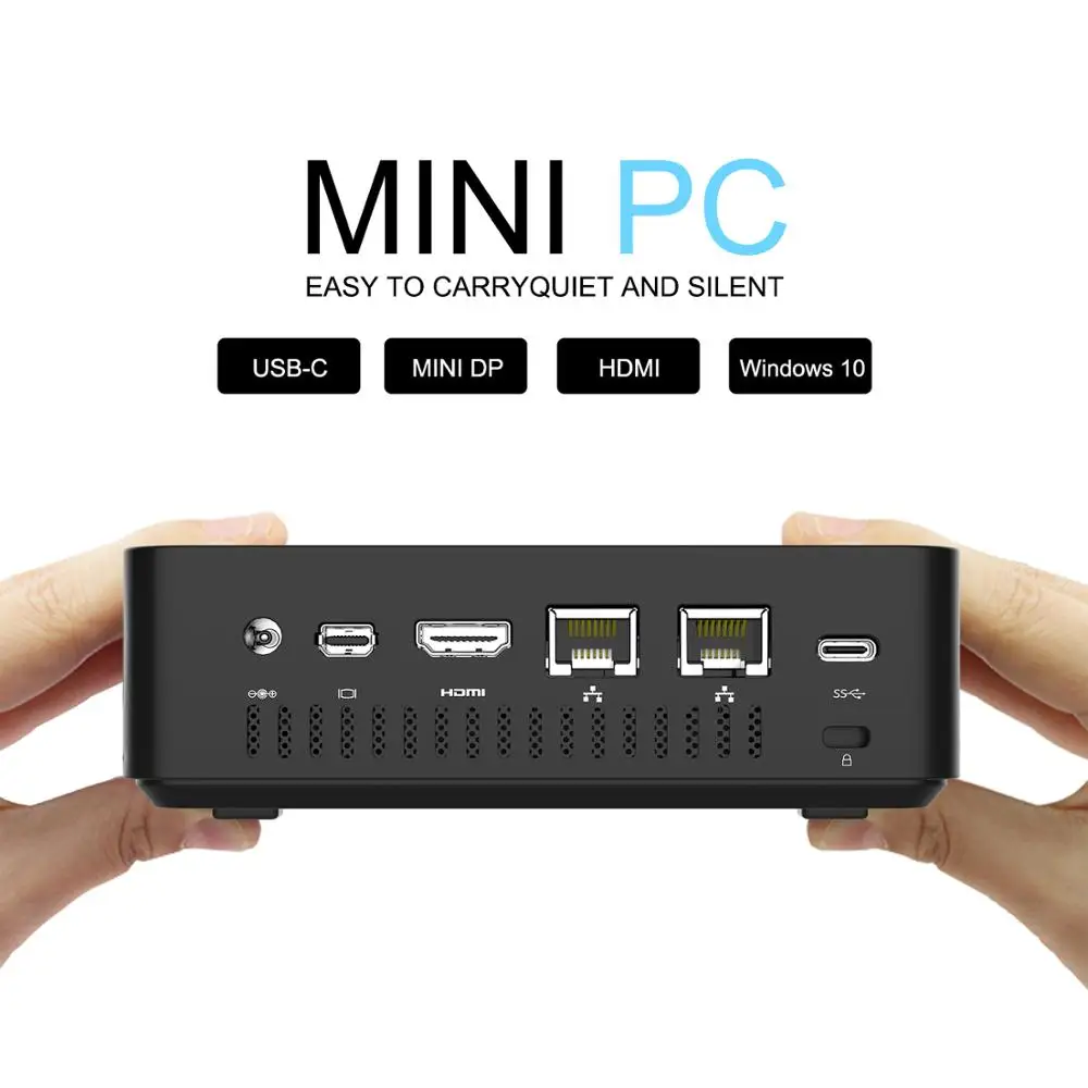 Мини-компьютер MINISFORUM Windows 10 Intel Core телефон для любителей компьютерных игр Liunx 8 ГБ