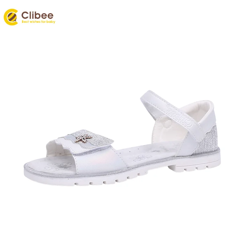 Сандалии CLIBEE для девочек пляжные Босоножки с открытым носком поддержкой спины