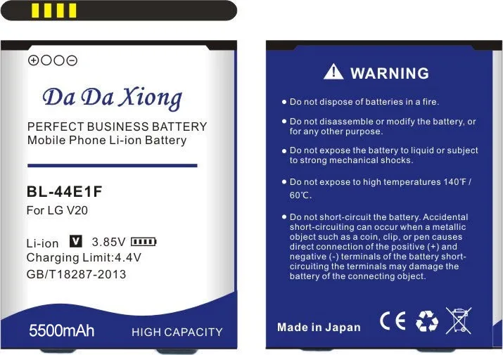 DaDaXiong 5500mAh BL-44E1F BL44E1F Аккумулятор для LG V20 VS995 US996 LS997 H990DS H910 H918 | Мобильные телефоны и