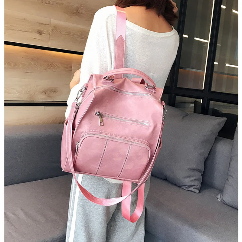 Mochila Feminina рюкзак кожаный школьный рюкзак для девочек плотная большой вместимости рюкзак для девочек функциональный рюкзак женская сумка