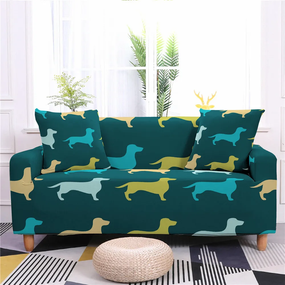 

Unicorn Cartoon Animal Pattern Printed Elastic Sofa Cover Silpcover For Living Room 1/2/3/4 Seaters Sofa Protection Covers