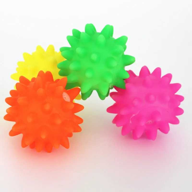 Мягкий жевательный эластичный мяч для домашних животных ежика игрушка щенка