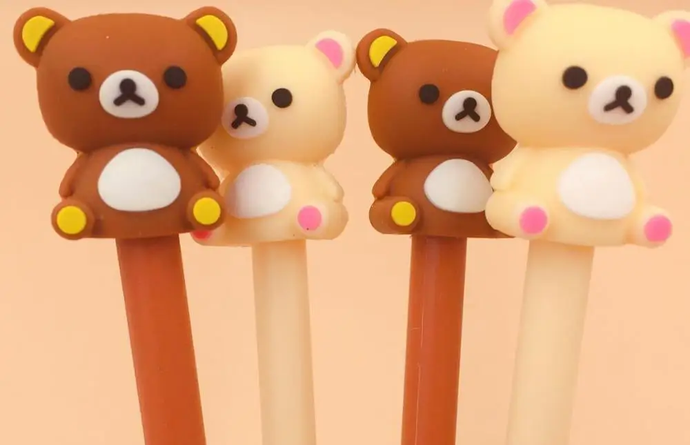 Корейская творческая гелевая чернильная ручка в виде медведя животного кавайная