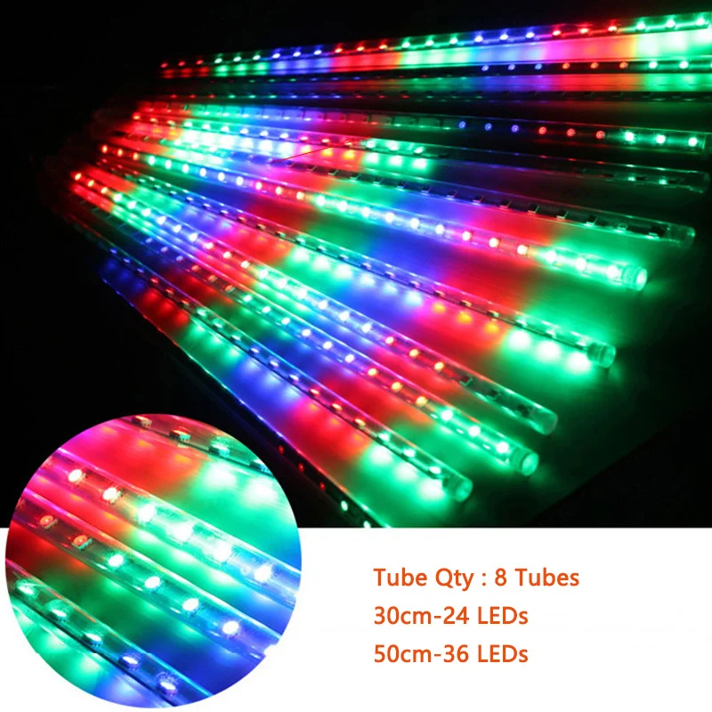 Водонепроницаемая гирлянда 30 см 50 ЕС 8 дюймов в виде капли дождя/сосулек снег