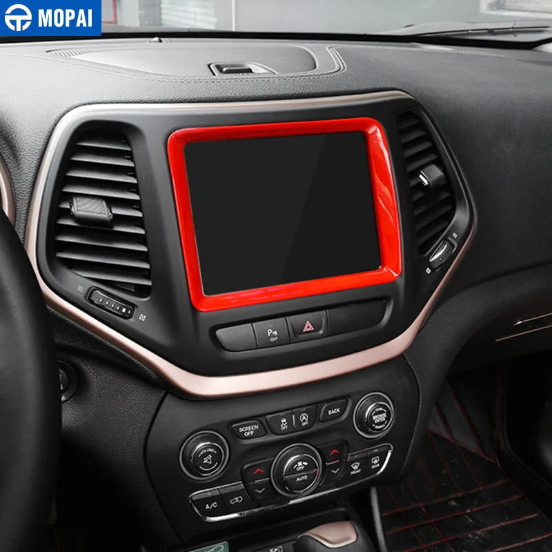 Автомобильная навигация MOPAI ABS декоративная рамка наклейки для Jeep Cherokee 2014