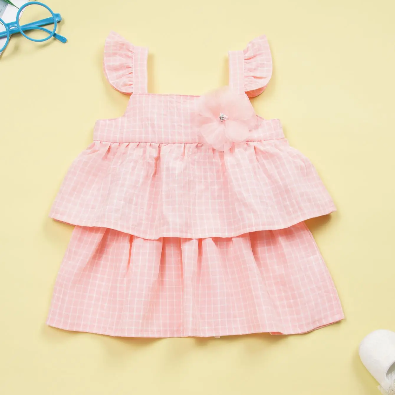 

YOYOSHOW Summer new girls' dresses comfortable & fashionable girls' sleeveless dresses 0-2 years old girls' dresses.