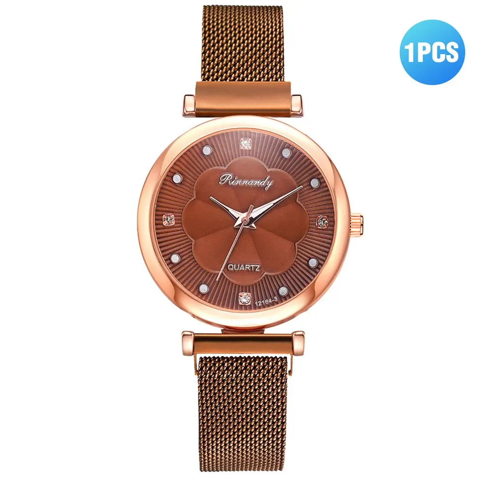 

Fashion 5pcs Set Women Watches Luxury Magnet Buckle Flower Rhinestone Watch Ladies Quartz Wrist Watch Bracelet Set Reloj Mujer
