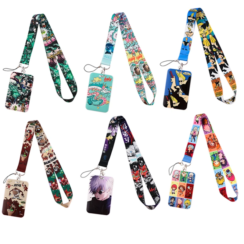

FD0651 Anime Lanyard For Keys Mobile Phone Hang Rope Keycord USB ID Card Badge Holder Keychain DIY Lanyards Gift Cute