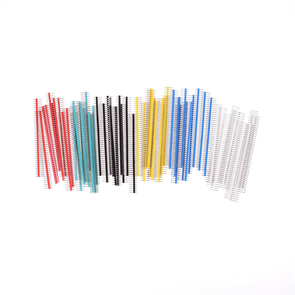 

10PCS / 20PCS 40Pin Single Row Male 2.54 Breakable Pin Header Connector Strip For Arduino Diy Kit 1*40P