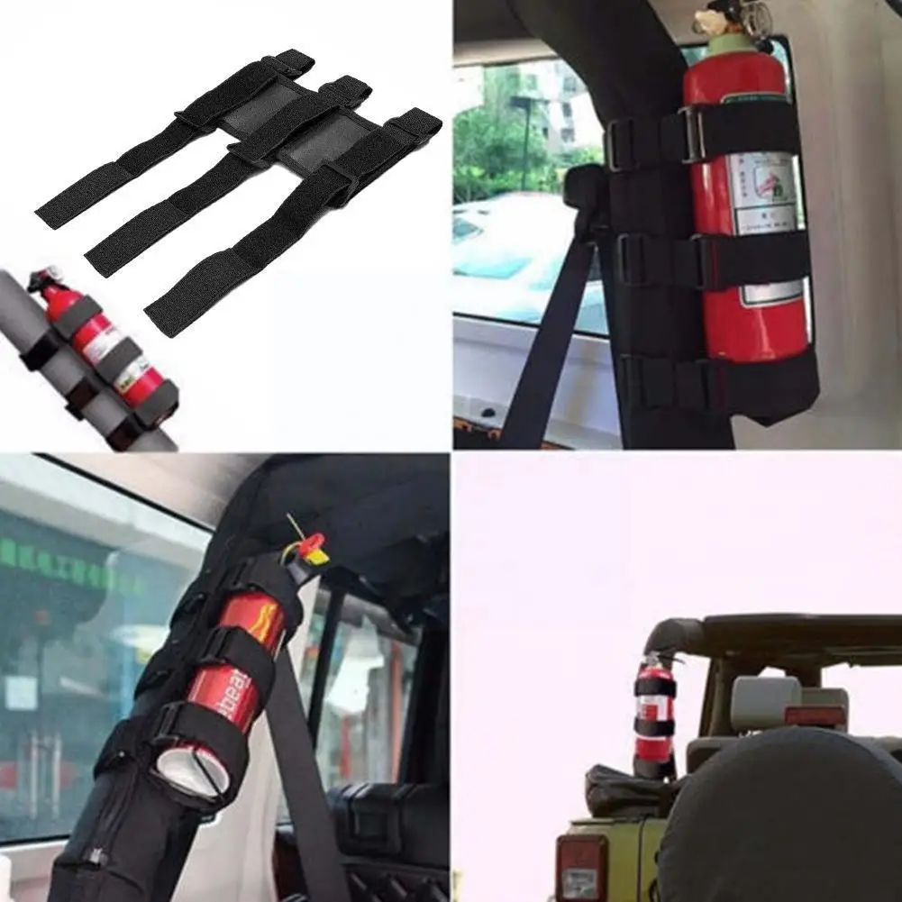 

2022 Ткань Оксфорд автомобильный Огнетушитель фиксированная застежка JK TJ бар держатель Регулируемый для Jeep Jl автомобильные ремни рулон Wrang ...