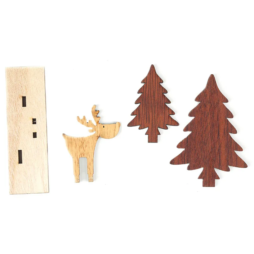 Рождественский деревянный олень искусственное дерево для домашней
