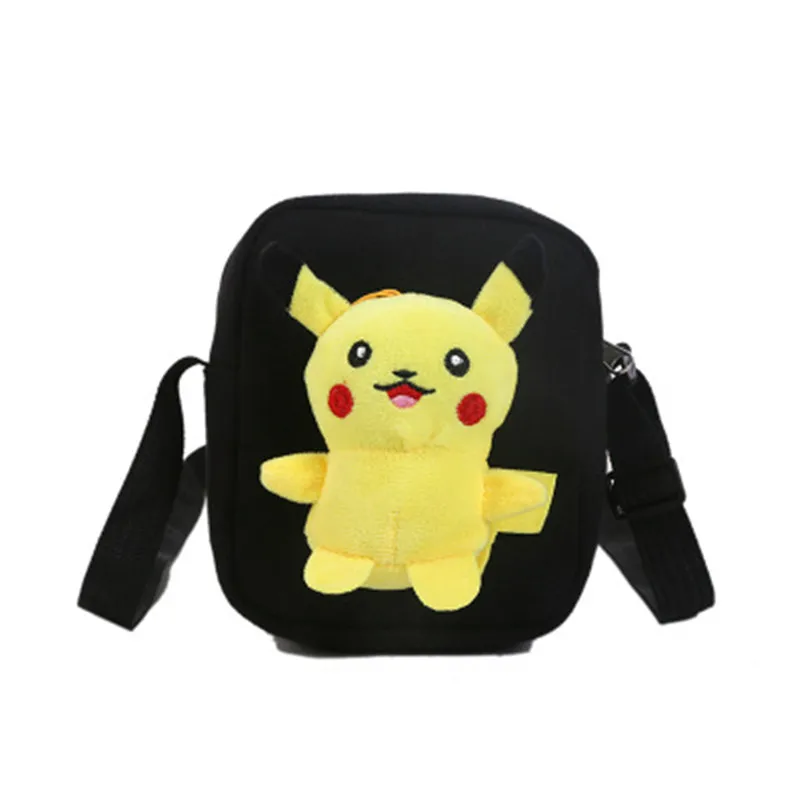 Детский мультяшный Аниме Пикачу милый плюшевый холщовый диагональный мешок
