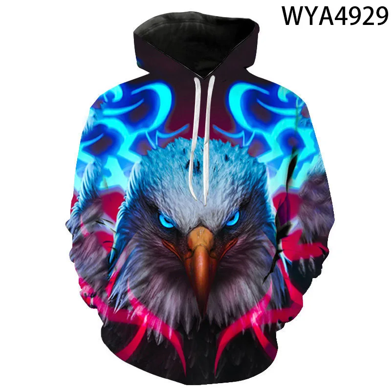 

American Eagle Men Women 3D Print Design Animal Eagle Sweatshirt Hoodies Casual Streetwear Hip Hop Top