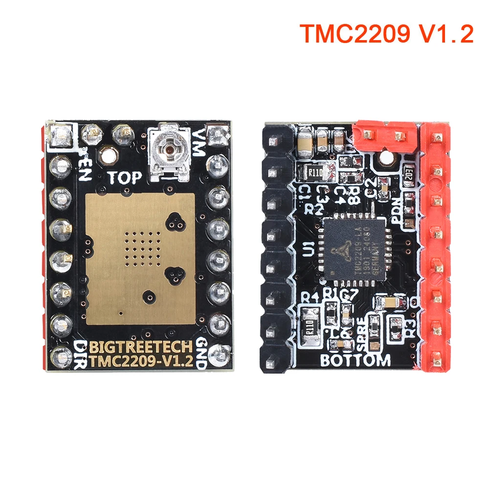TMC2209 V1.2 BIGTREETECH TMC2209 V1.2 Драйвер шагового двигателя UART StepSticks VS TMC2208 TMC2130 для SKR V1.3 PRO E3 MKS 3d панель принтера - Цвет: TMC2209 V1.2