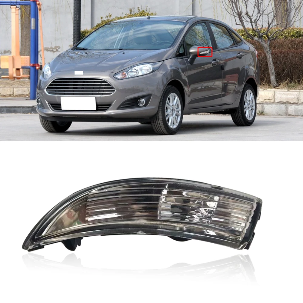 CAPQX для форд фиеста 2009 2010 2011 2012 2013 2014-2016 Зеркало заднего вида светодиодный