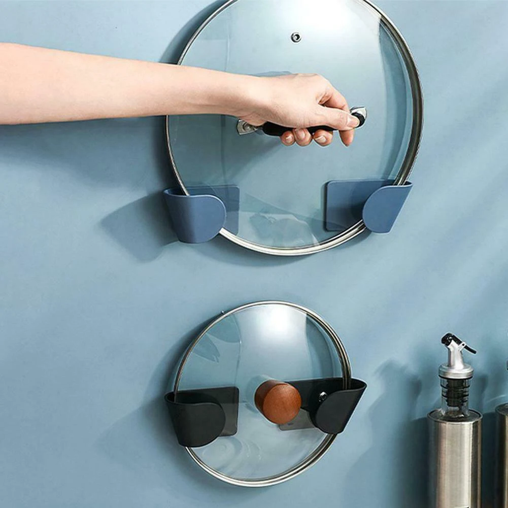 2 шт. стеллаж для горшков с крышкой кухонный органайзер посуды настенный