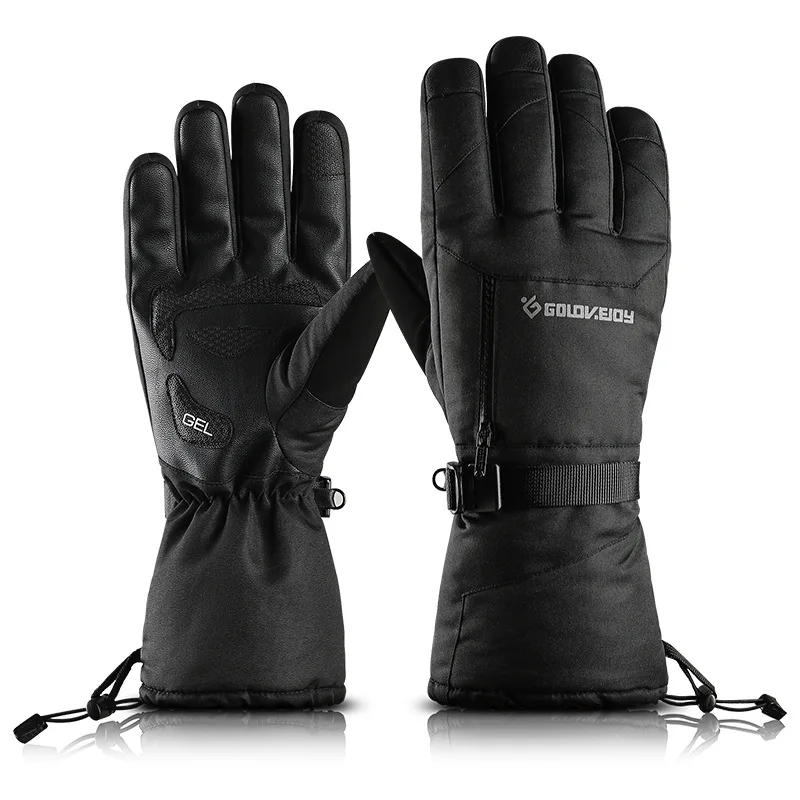 

Winter Ski Quality Gloves Adult Windproof And Waterproof Men Women Outdoor Hiking Cycling Cold-proof Thick Pockets Keep Warm -40
