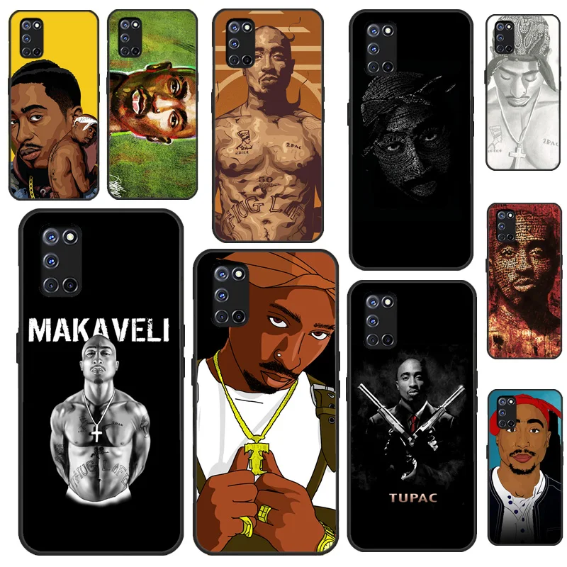 Rapper Tupac 2Pac Makaveli чехол для OPPO A74 A94 A54 A57 S A77 A76 A96 A52 A72 A91 A93 A5 A9 A31 A53 A15 A16 A17 |