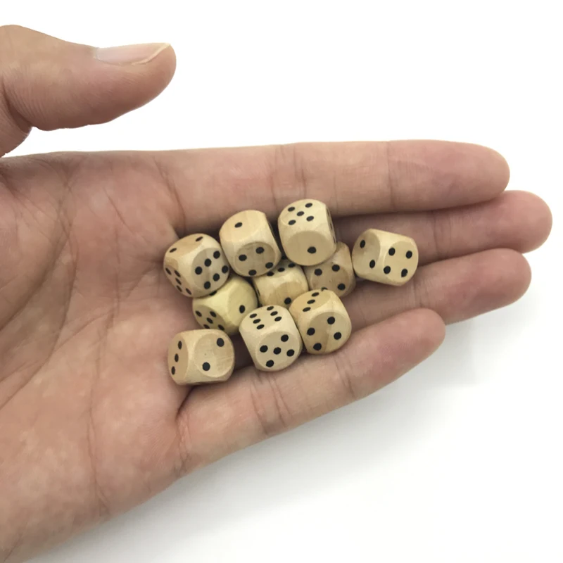 6 шт. деревянные кости 12 мм|Кубики| |