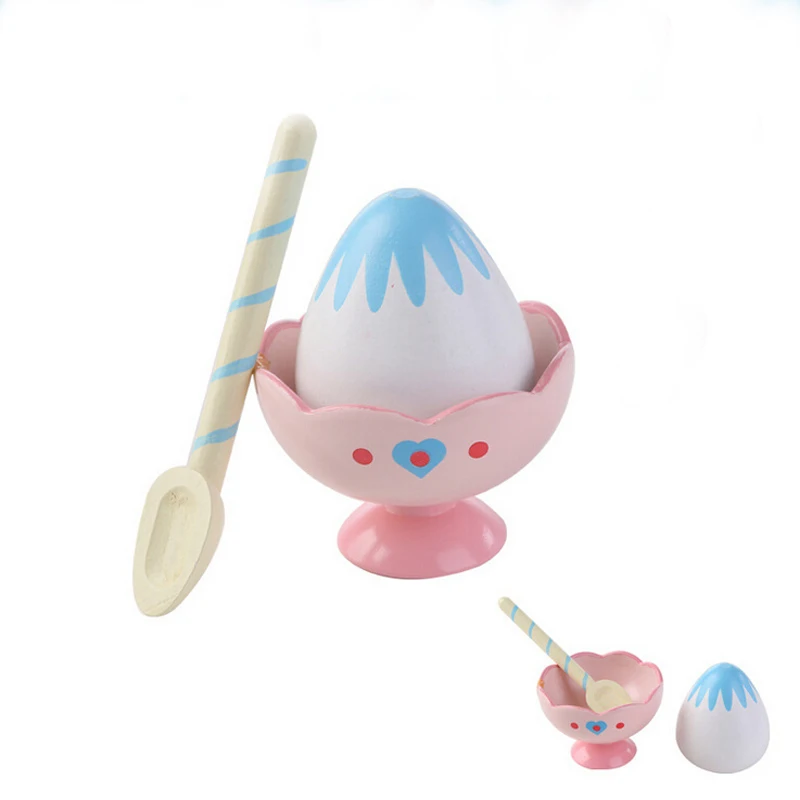 

New Preschool Kindergarten Pretend Play Toys For Children Wooden Kitchen Strawberry Ice Cream Dessert Educational Gifts 2 Types