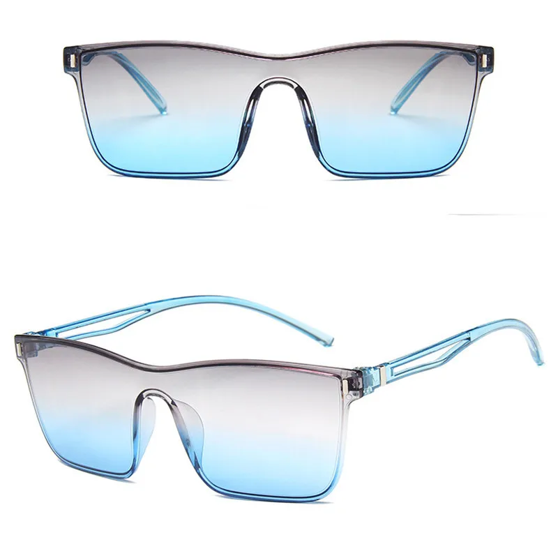 Яркие линзы негабаритные солнцезащитные очки для женщин ретро бренд мужчин и