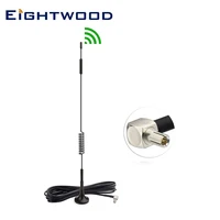 eightwood 4g lte 7dbi ts9 male antenna aerial magnetic mount for mifi mobile hotspot usb modem netgear lb1120 lb1121 lb2120