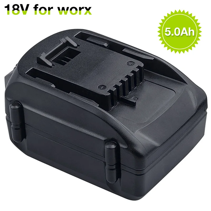 

18V 5.0Ah Li-ion Rechargeable Battery for Worx WA3512 WA3511 WA3523 WG151 WG151E WU287 WU381 WX163 Cordless Garden Tools