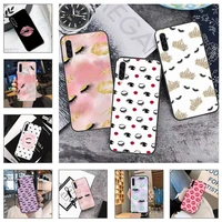 eyelash makeup lip sexy girl phone case for samsung galaxy a s note 10 7 8 9 20 30 31 40 50 51 70 71 21 s ultra plus