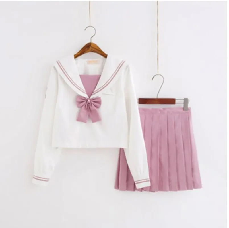 Матросский костюм Jk Униформа розовая милая девочка японская кавайная изысканная