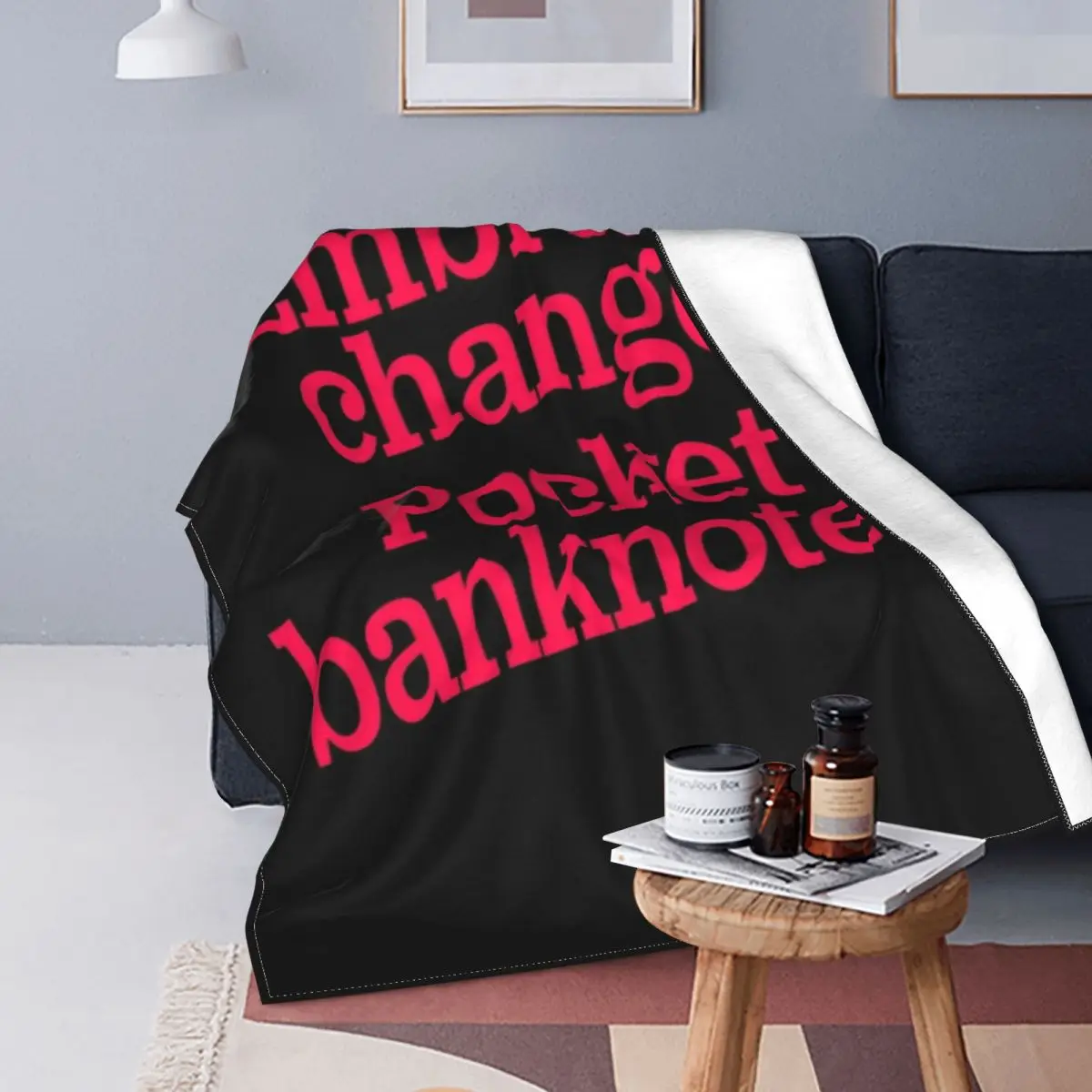 

Manta a cuadros para cama, cubrecama de bolsillo para cambio de billetes, V3, 150