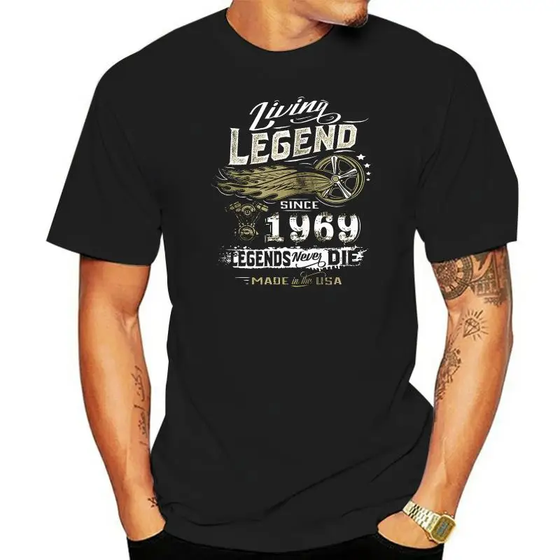 

50th Birthday Living Legend Gift Tops Tee T Shirt Born In 1969 Turning 50 In 2019 T-Shirt Free Style