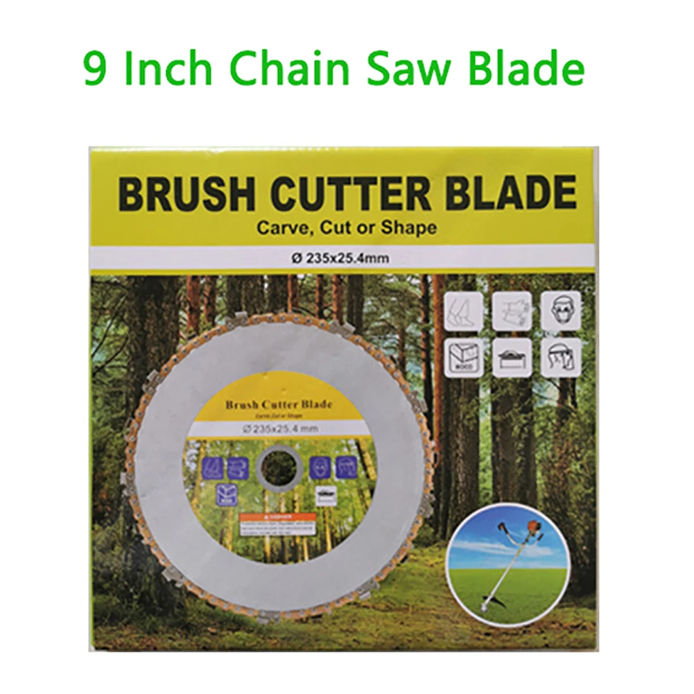 

7/9inch Chain Grinder Chain Saws Disc Woodworking Chain Plate Tool Multi-Functional Wood Carving Disc Angle Grinding Tool