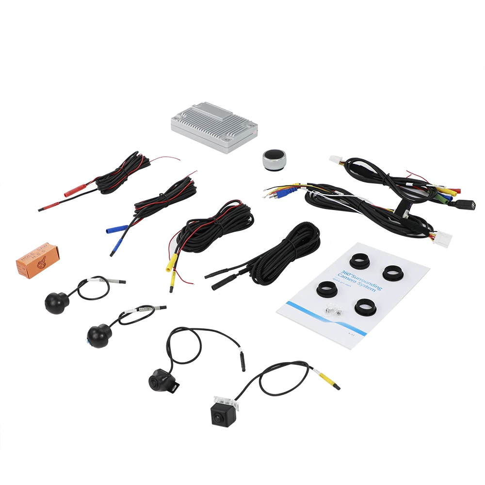 

Super 3D SUV Car Camera Around View 360-Degree Bird's-Eye View Panoramic 4 Side-View Mirror Camera 1080P DVR System (With Guide)